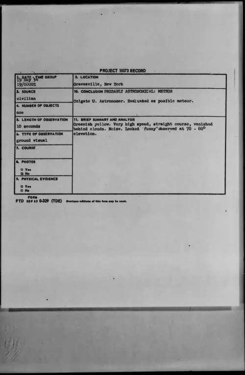 First page of 1954.05 - 6781660 - Gravesville, New York