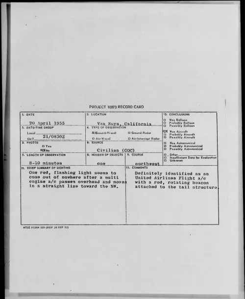 First page of 1955.04 - 6958141 - Van Nuys, California