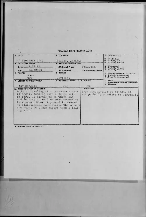 First page of 1957.11 - 6783168 - Milroy, Indiana