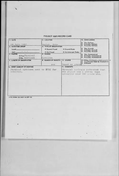 First page of 1957.07 - 6960412 - Shiloh, Ohio