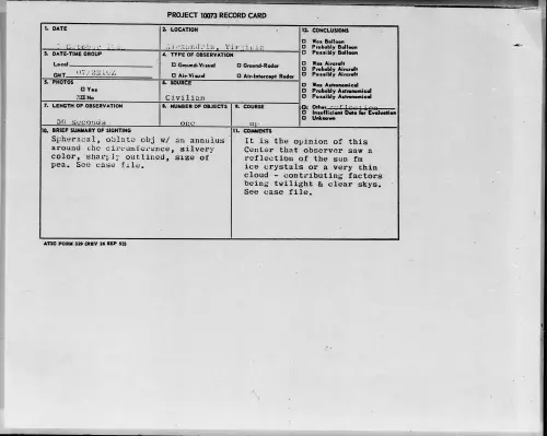 First page of 1958.10 - 7199942 - Alexandria, Virginia