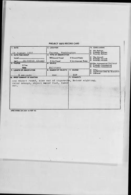 First page of 1957.08 - 6967991 - Tacoma, Washington