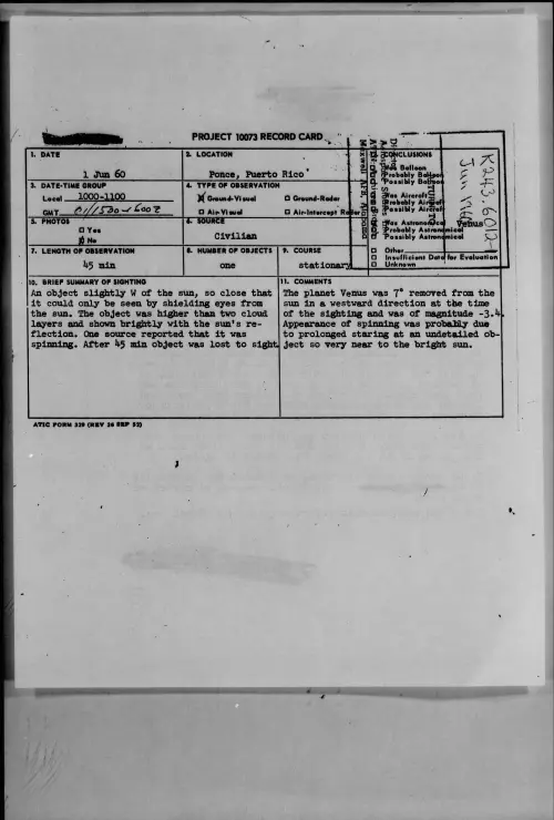 First page of 1960.06 - 7813035 - Ponce, Puerto Rico