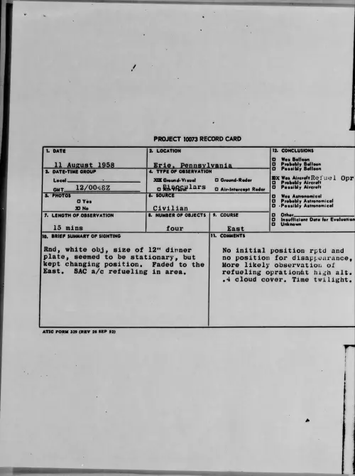 First page of 1958.08 - 8862274 - Erie, Pennsylvania