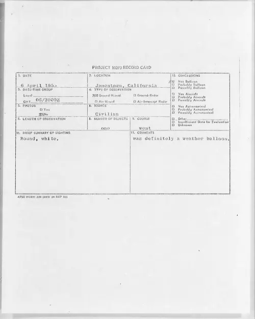 First page of 1955.04 - 6971785 - Jamestown, California