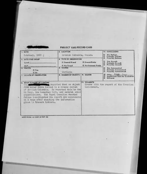 First page of 1960.02 - 6968709 - British Columbia, Canada