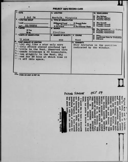 First page of 1958.07 - 8849682 - Norfolk, Virginia