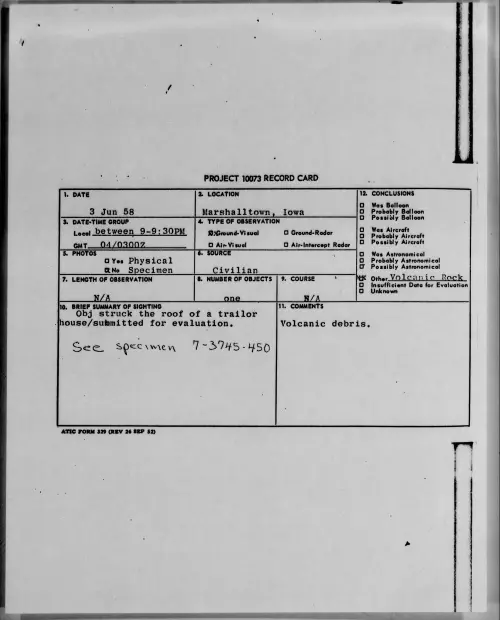 First page of 1958.06 - 8846254 - Marshalltown, Iowa