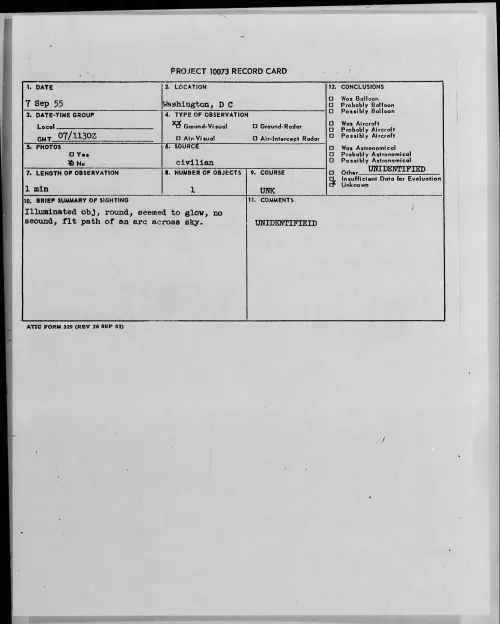 First page of 1955.09 - 7339273 - Washington, D C