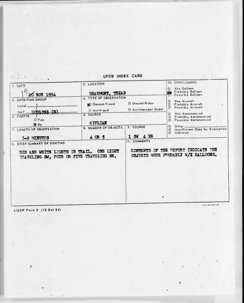 First page of 1954.11 - 6960198 - BEAUMONT, TEXAS