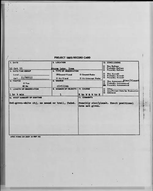 First page of 1955.10 - 7339625 - Storm Lake, Iowa