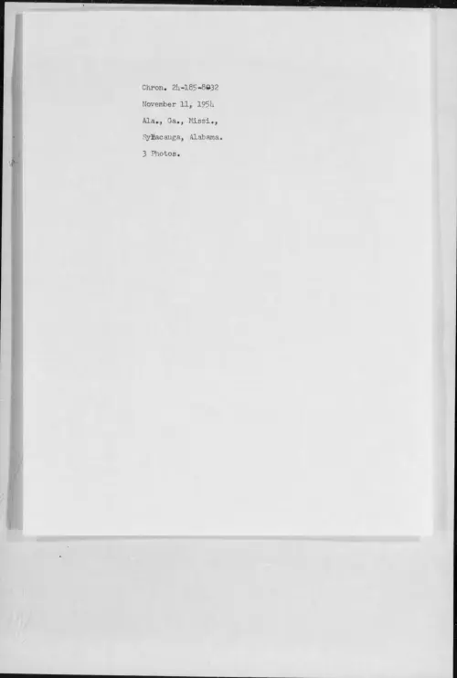 First page of 1954.11 - 6982315 - Ala., Ga., Missi., Sylacauga, Alabama