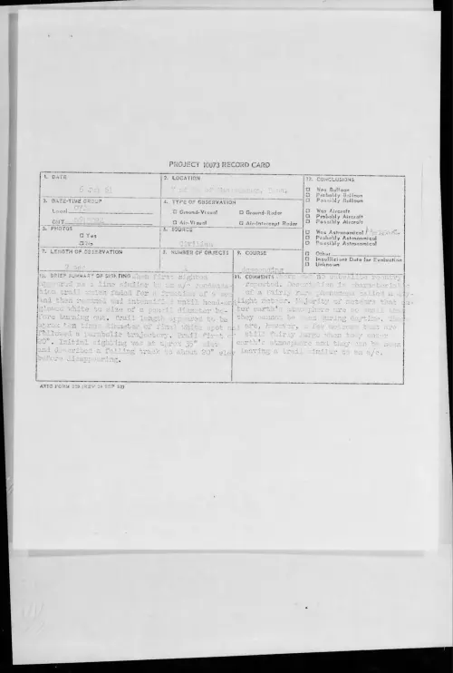 First page of 1961.07 - 8694172 - 7 Mi SW of Manchester, Tenn