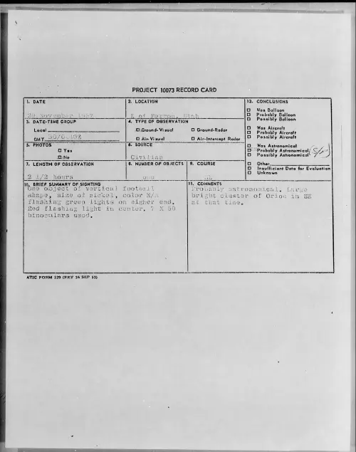 First page of 1957.11 - 6964676 - E of Ferron, Utah