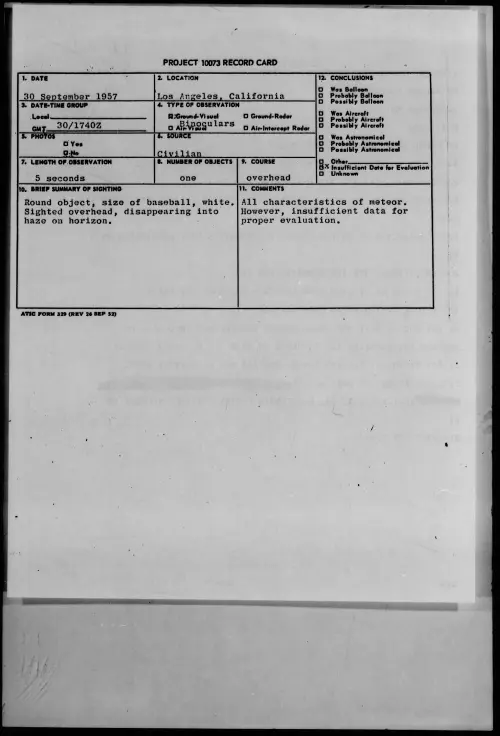 First page of 1957.09 - 6969570 - Los Angeles, California