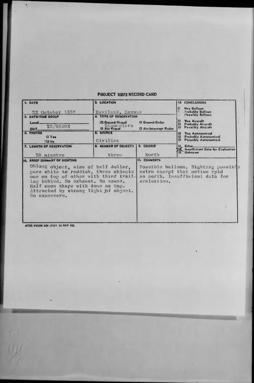 First page of 1957.10 - 6973040 - Haviland, Kansas
