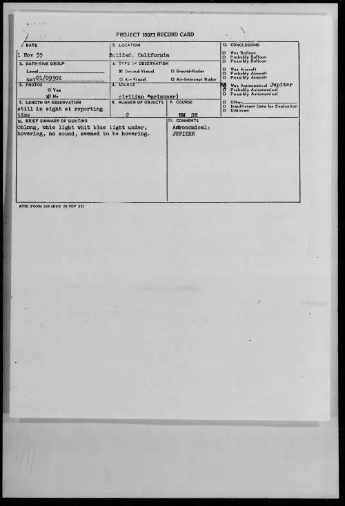 First page of 1955.11 - 7339825 - Solidad, California