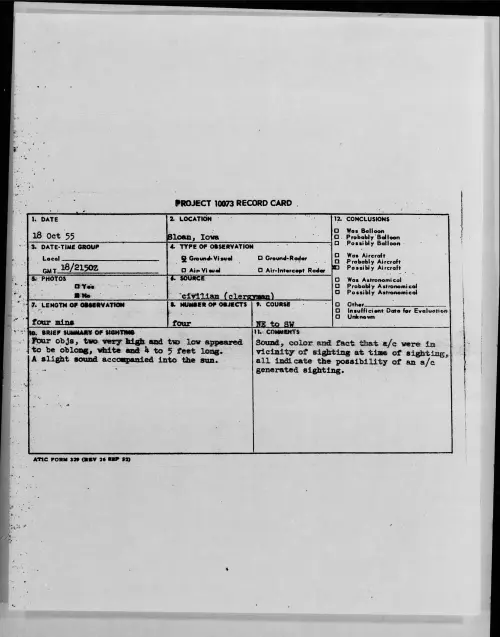 First page of 1955.10 - 7339678 - Sloan, Iowa