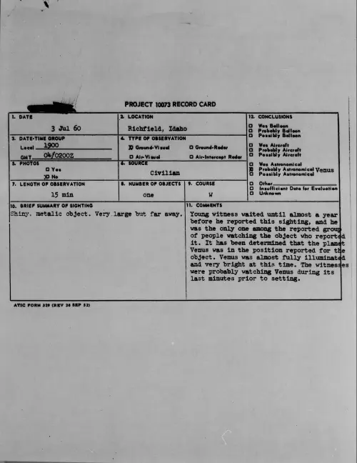 First page of 1960.07 - 7814613 - Richfield, Idaho