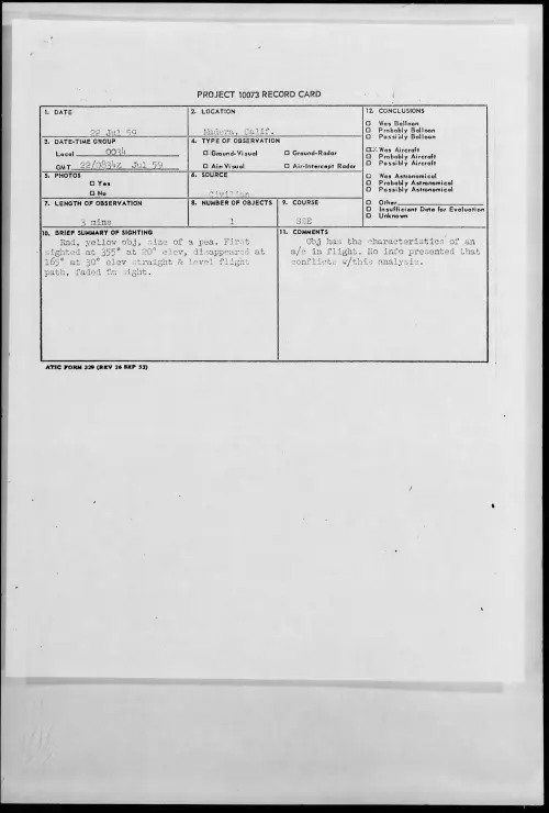 First page of 1959.07 - 8407533 - Madera, Calif