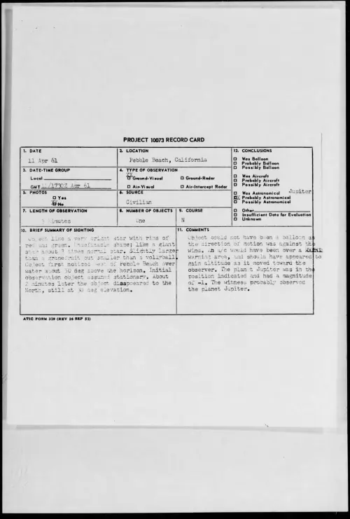 First page of 1961.04 - 8676162 - Pebble Beach, California