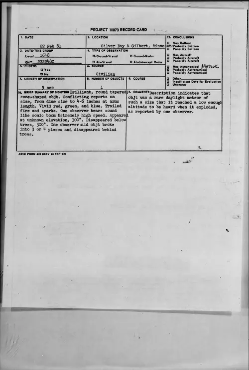 First page of 1961.02 - 8638144 - Silver Bay and Gilbert, Minnesota