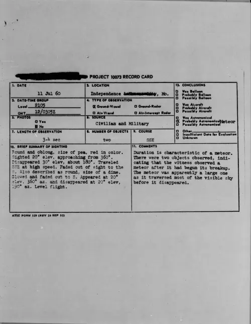 First page of 1960.07 - 7814960 - Independence, Mo