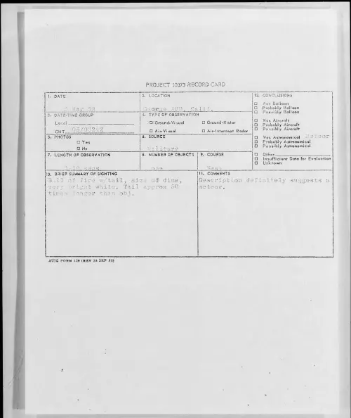 First page of 1958.03 - 6963325 - George AFB, Calif