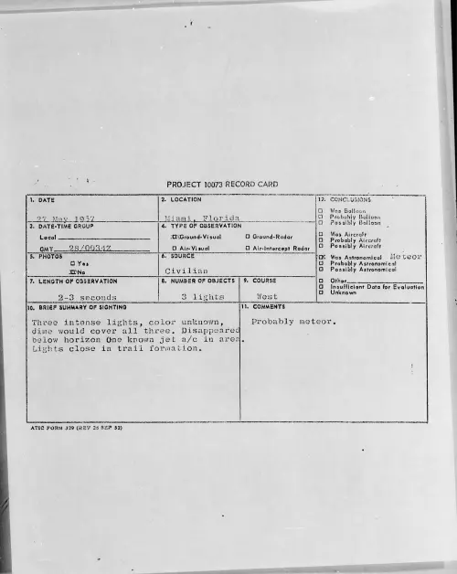 First page of 1957.05 - 6790201 - Miami, Florida