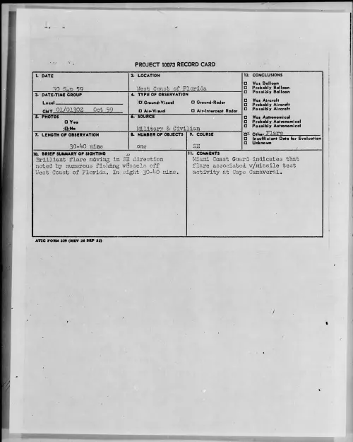 First page of 1959.09 - 6958285 - West Coast Of Florida