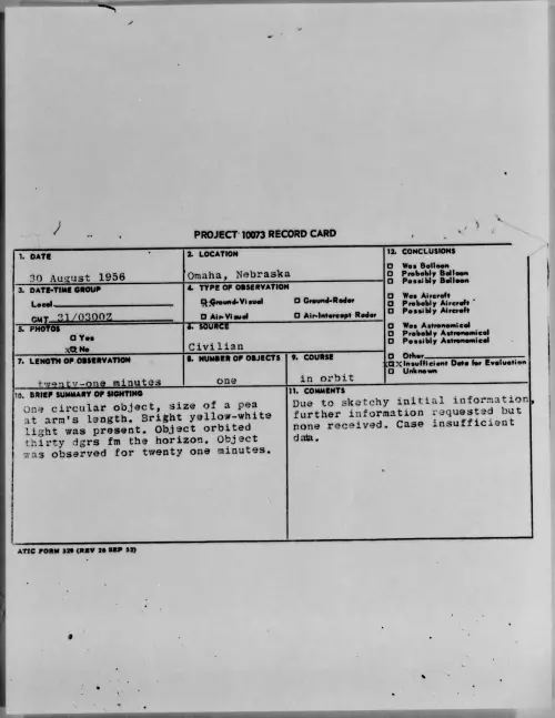 First page of 1956.08 - 7070246 - Omaha, Nebraska