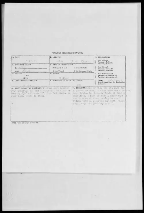 First page of 1961.07 - 8694215 - 2240N 15414W PACIFIC