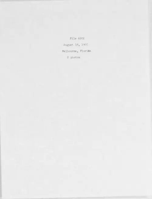 First page of 1960.08 - 6976204 - Melbourne, Florida (#6902)