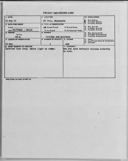 First page of 1955.09 - 7339400 - St Paul, Minnesota