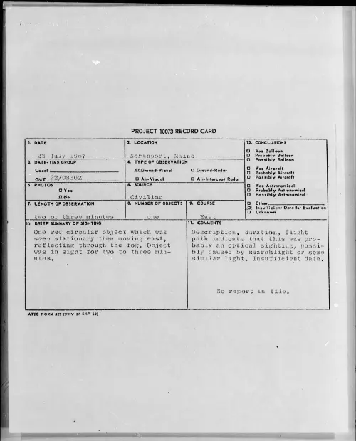 First page of 1957.07 - 6965344 - Northport, Maine