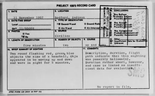 First page of 1957.11 - 6782595 - Bedford, Indiana