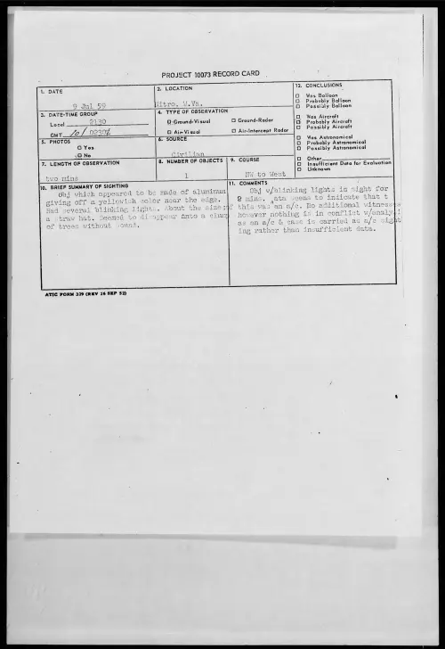 First page of 1959.07 - 8407252 - Nitro, W. Va