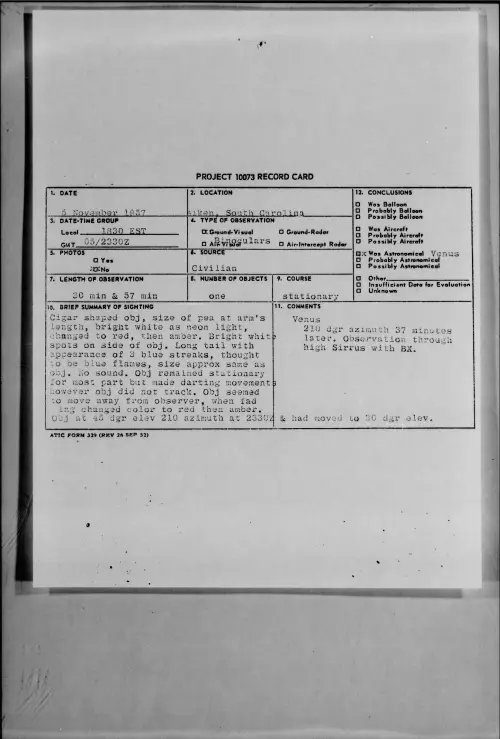 First page of 1957.11 - 7230745 - Aiken, South Carolina