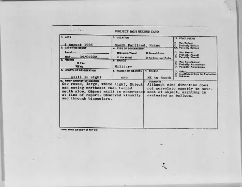 First page of 1956.08 - 6788406 - South Portland, Maine