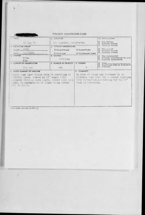 First page of 1960.09 - 8227649 - Los Angeles, California