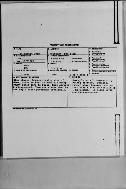 First page of 1958.08 - 8863712 - Newburgh, New York