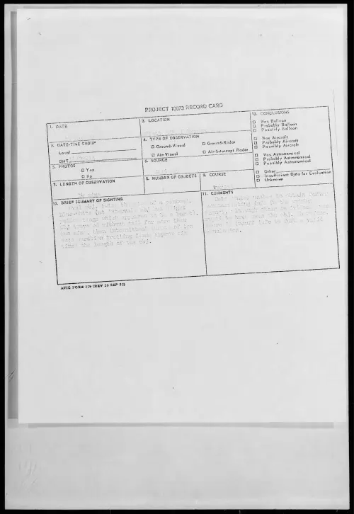 First page of 1959.05 - 8406028 - Offutt AFB, Nebraska