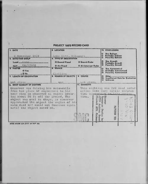 First page of 1957.11 - 6781926 - Lake City, Missouri