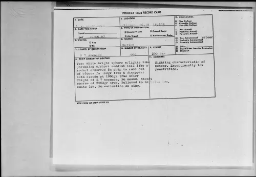First page of 1958.10 - 7201032 - Atlantic 46.7N 19.25W
