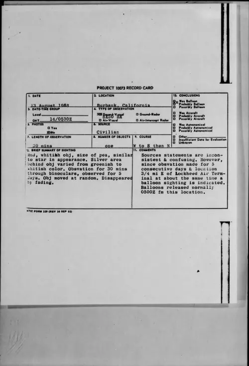 First page of 1958.08 - 8863423 - Burbank, California