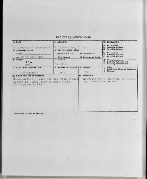 First page of 1957.11 - 6964960 - Fairbanks, Alaska