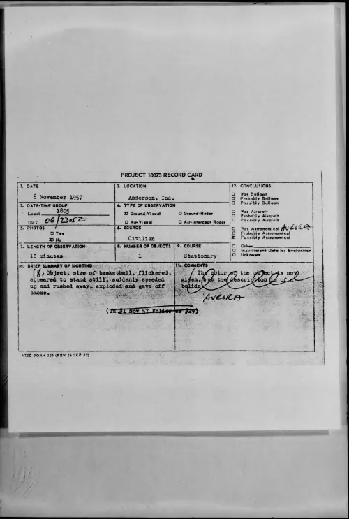 First page of 1957.11 - 7233650 - Anderson, Ind