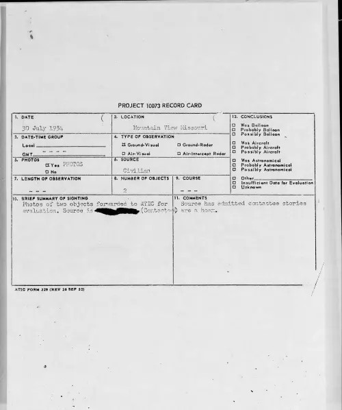First page of 1954.07 - 8715371 - Mountain View Missouri