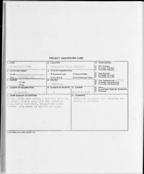 First page of 1954.12 - 6964120 - University City, Missouri