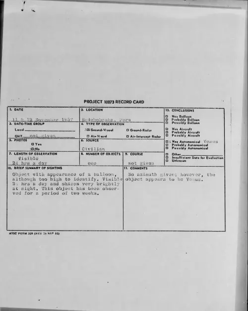First page of 1957.11 - 6782691 - Sudehobamba, Peru